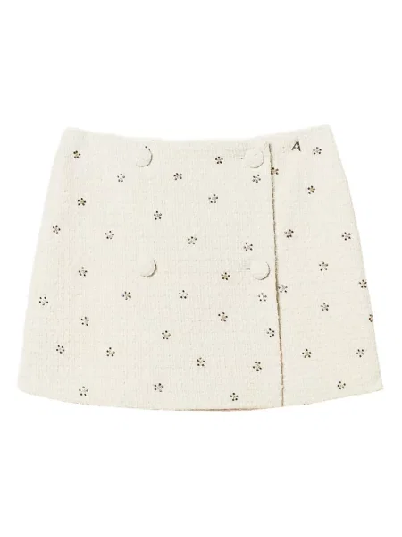 Fusta mini Twinset alb