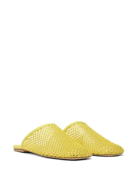 Papuci tip mules Stuart Weitzman galben