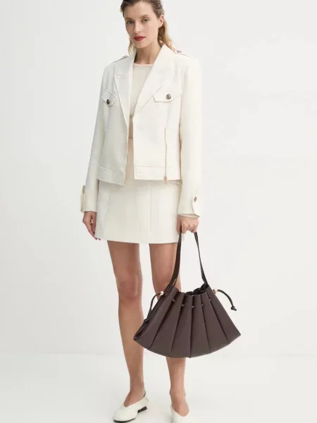 Піджак Bruuns Bazaar однобортний меланж бежевий