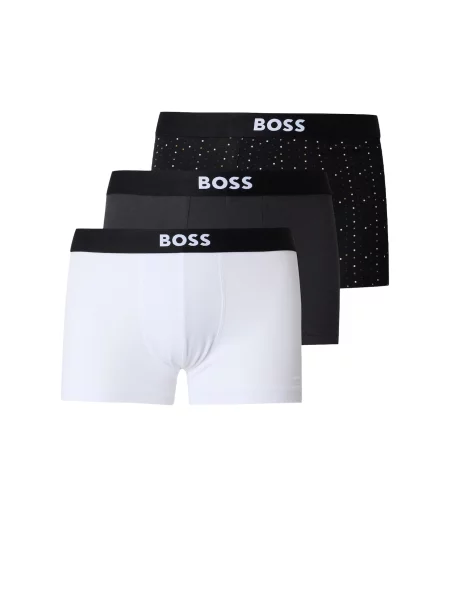 BOSS Boxeri ONE maro deschis / gri metalic / negru alb