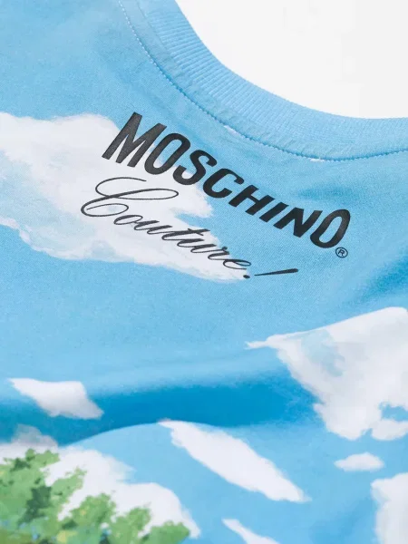 Koszulka dziecięca Moschino niebieska