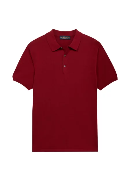 Tricou polo Brooks Brothers scurt roșu