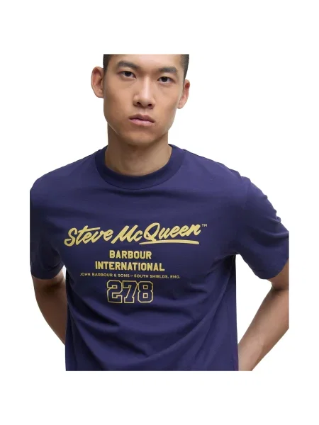Tricou Barbour albastru