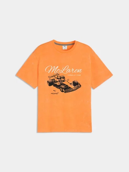 Футболка PUMA Mclaren Graphic комбінований верх помаранчевий