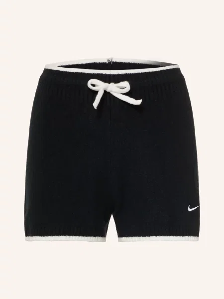 Nike Pletené Šortky Sportswear Chill Knit černá bílá