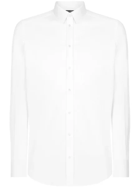 Lung cămașă Dolce & Gabbana stretch alb