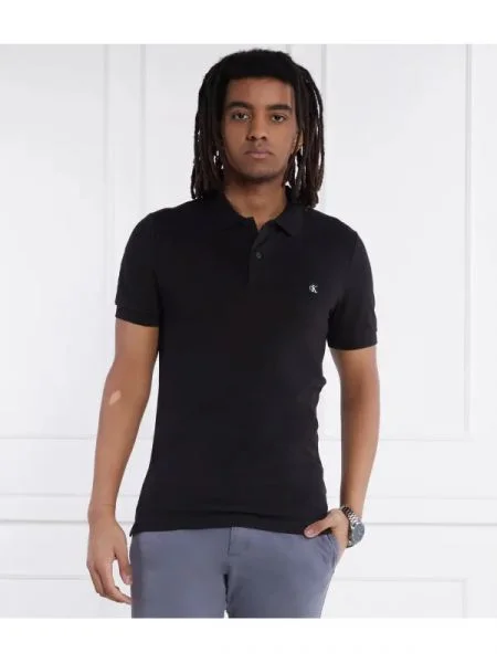 Calvin Klein Jeans Polo EMBRO BADGE negru