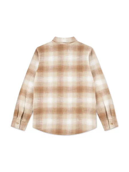 Levi's риза за деца от SHADOW PLAID SHIRT бежово