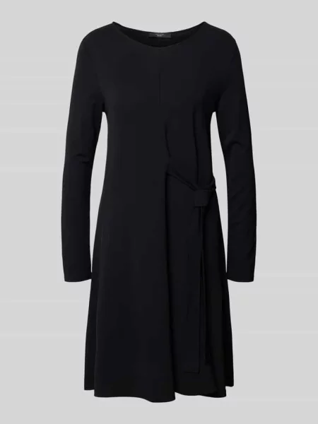 Sukienka o kroju regular fit z dżerseju z mieszanki model ‘RETE’ Weekend Max Mara czarna