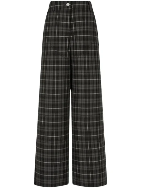 Pantaloni Studio Tomboy în carouri negru