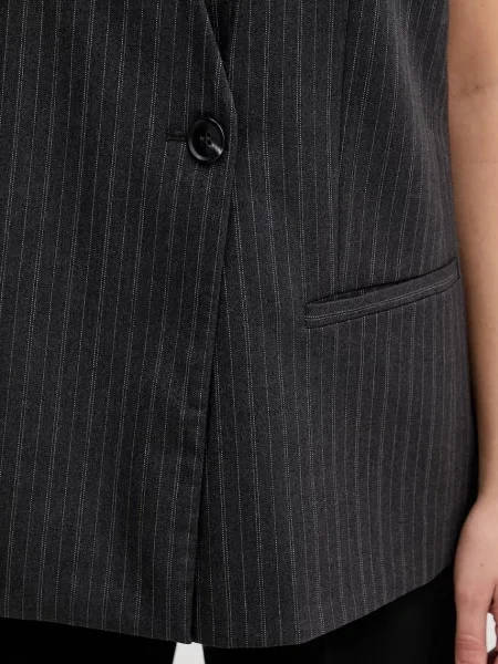 Жилет Sisley двобортний сірий