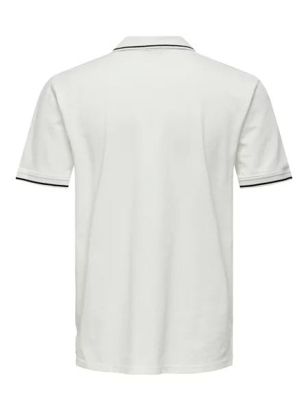 Only & Sons Tricou Fletcher negru alb