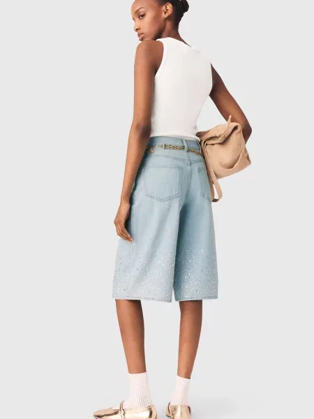 Джинсові шорти Maje блакитні