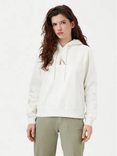 Calvin Klein Jeans Bluză Gradient alb