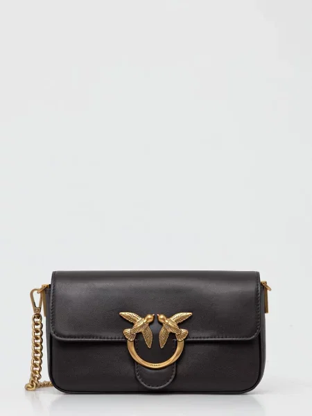 Pinko torebka crossbody skórzana brązowa