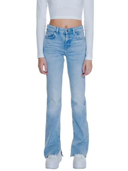 Jeansy dzwony Guess niebieskie