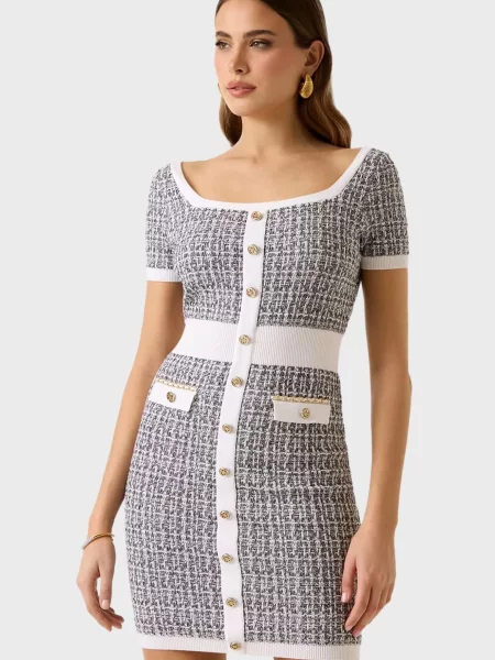 Твідова сукня Guess сіра