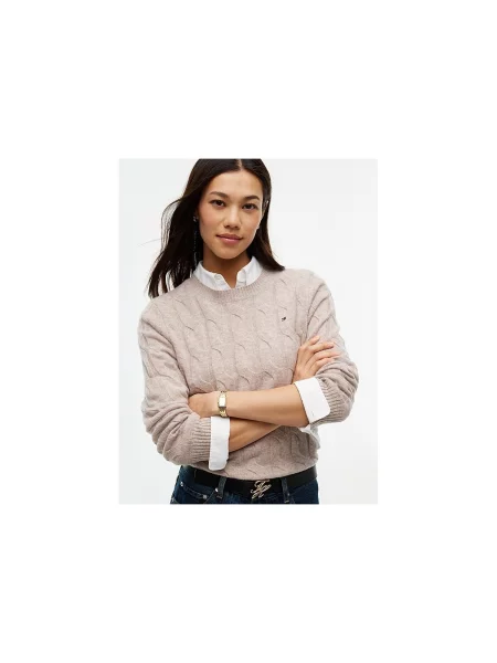 Sveter Tommy Hilfiger béžová