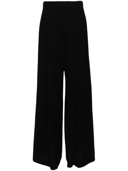 Pantaloni Carolina Herrera cu picior lat negru