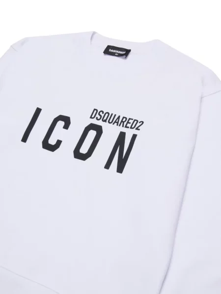 Dětska mikina Dsquared2 bílá