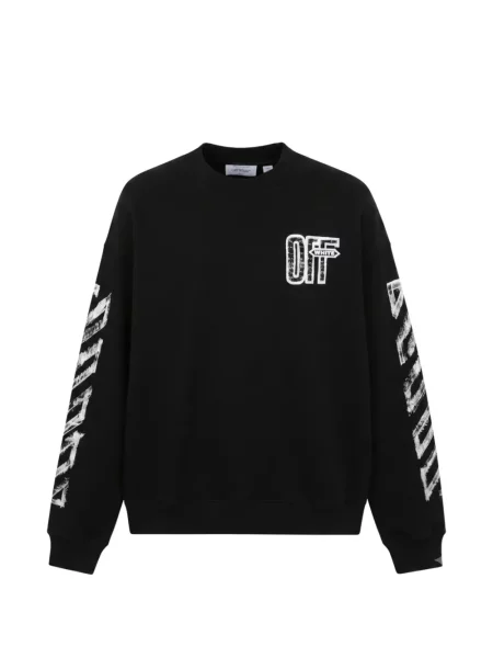 Hanorac Off-white cu imagine alb