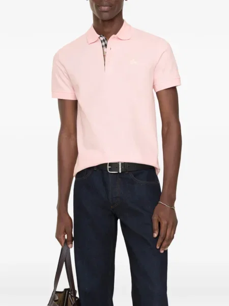 Polo majica Burberry ružičasta