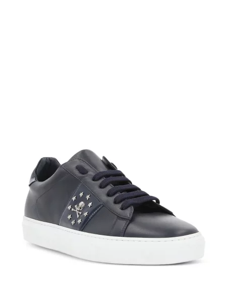 Sneakerși Philipp Plein cu tepi albastru
