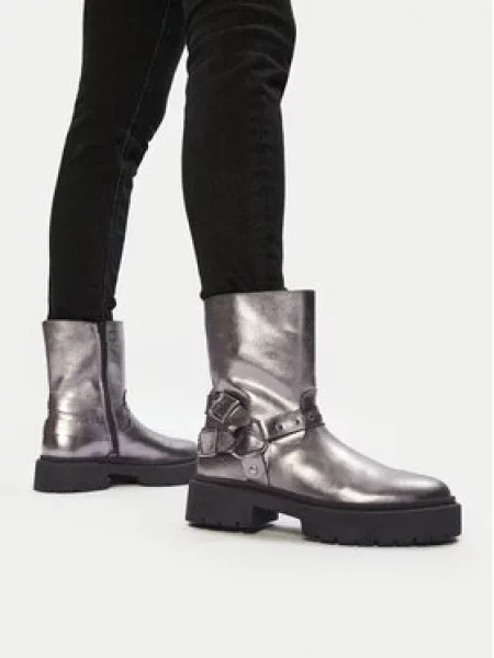 Steve Madden Polokozačky Zwart šedá