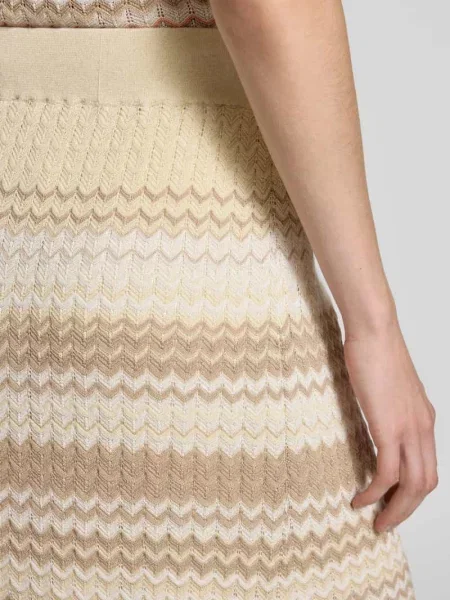 Długa dzianinowa spódnica maxi z elastycznym pasem model Hopi' Mos Mosh biała