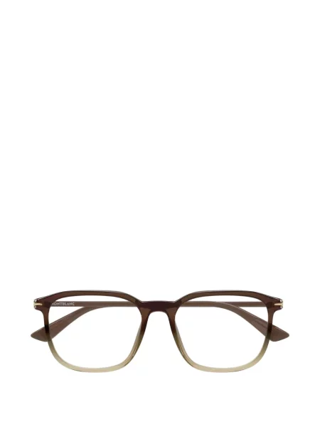 Ochelari de soare dreptunghiulari Montblanc maro