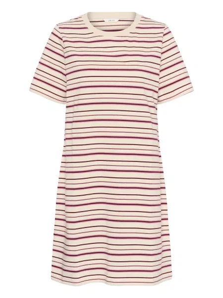 Cream Rochie Livia roz eozină / roșu carmin / murdar alb