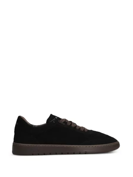 Sneakerși Piumha Studio cu șireturi din dantelă negru