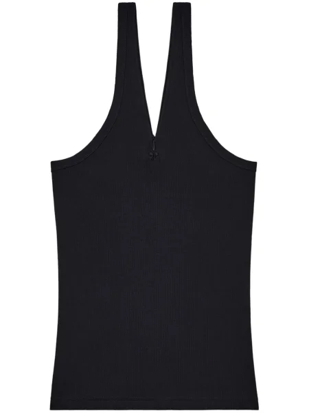 Риза Courreges бродирана черно