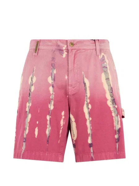 Pantaloni scurți cargo Moschino zdrențuiți roz
