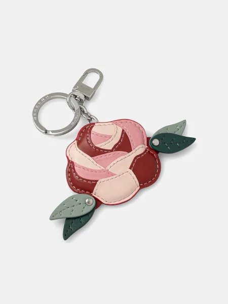 Usnjen obesek za ključe Weekend Max Mara rdeča