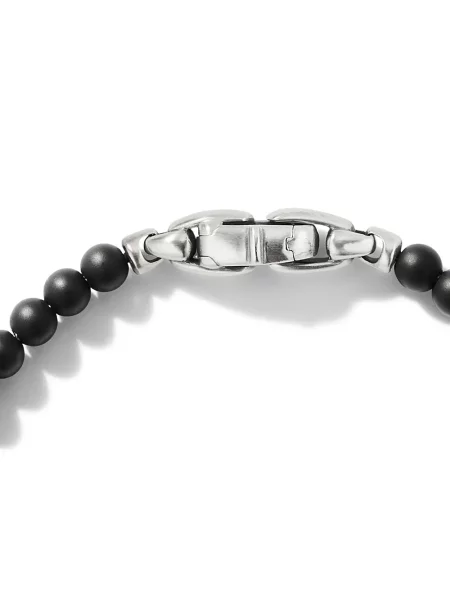 Stříbro náramek David Yurman s korálky stříbrný