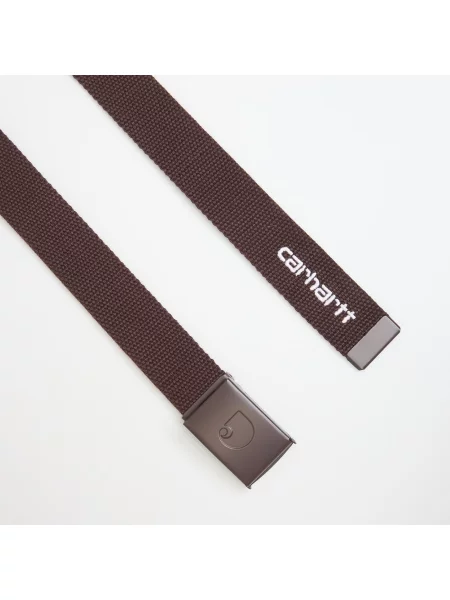 Pasek Carhartt Wip z logo biały