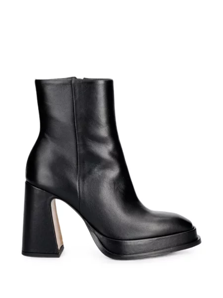 Cizme scurte Souliers Martinez cu platformă negru