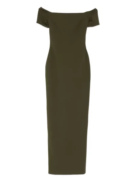 Rochie maxi Solace London de costum verde