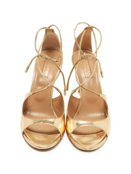 Сандали Aquazzura с връзки с дантела