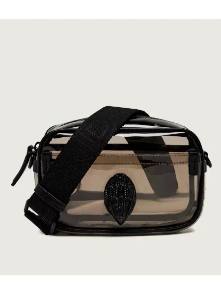 Kurt Geiger Geantă poștaș Vinyl Kensington S negru