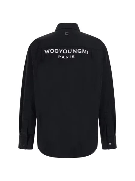 Cămașă Wooyoungmi cu imagine negru