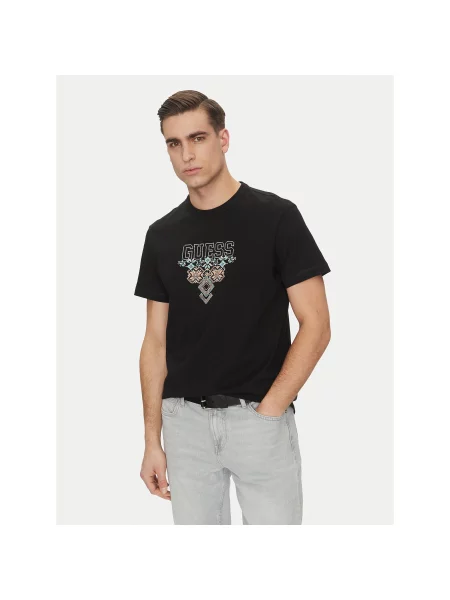 T-Shirt Guess μαύρο