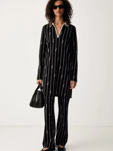 HUGO Blue rochie cu Noople_B negru