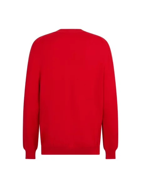 Sweter Malo wełniany czerwony