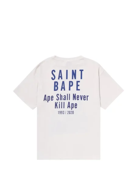 Tricou A Bathing Ape® cu decolteu rotund alb