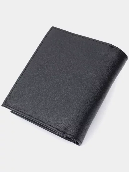 Кожаный кошелек St Leather Accessories черный