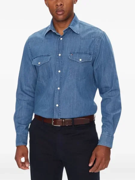 Cămașă de blugi Tommy Hilfiger albastru