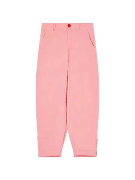 Pantaloni Giorgio Armani conici roz