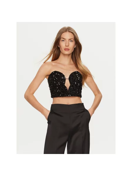 BARDOT Τοπ Eleni Slim Fit μαύρο